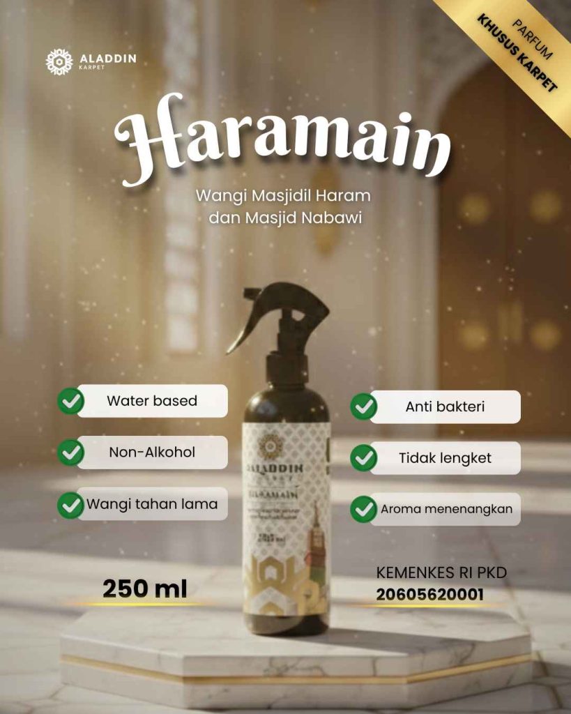 Parfum Karpet Masjid Jogja Aroma Firdaus dan Haramain yang Harum dan Tahan Lama